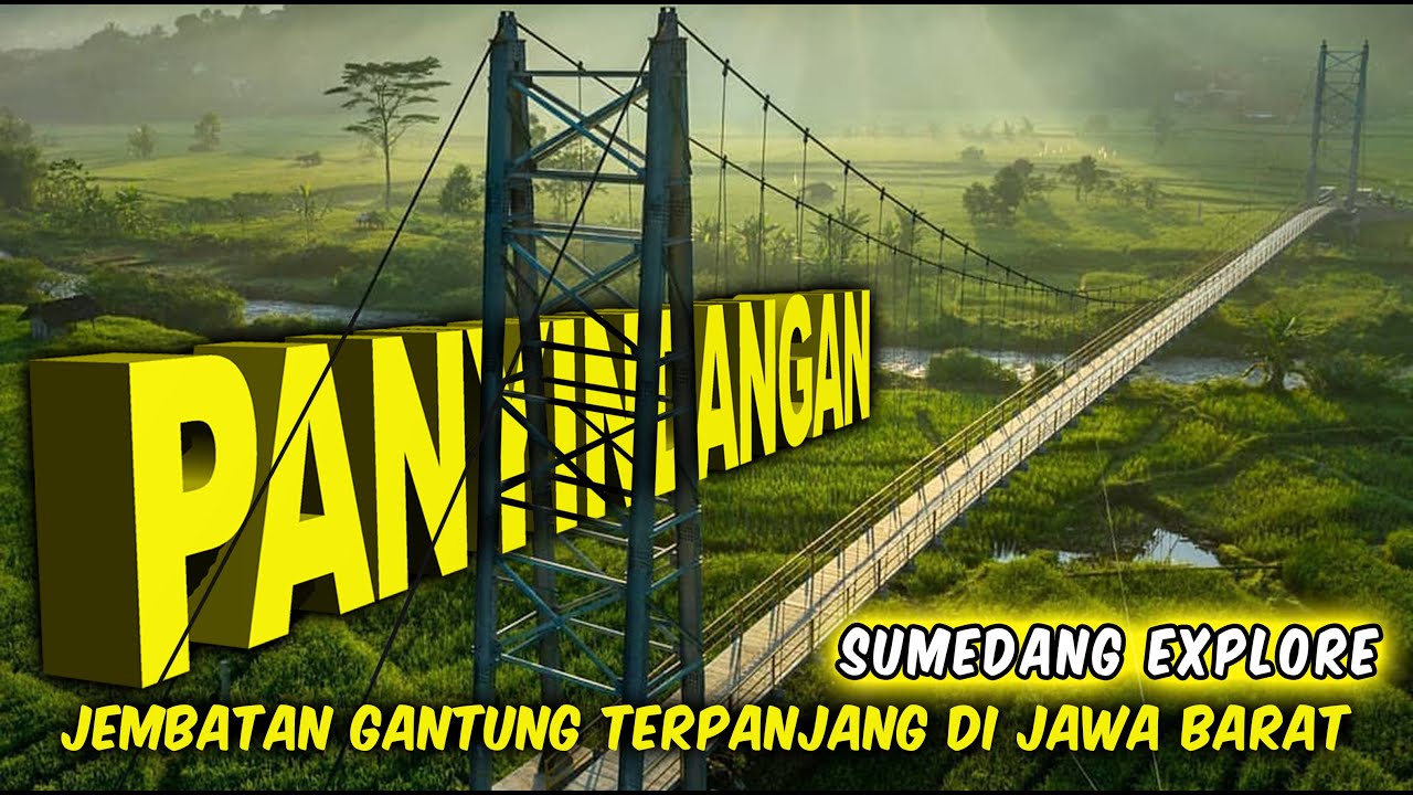 Jembatan Gantung Terpanjang Di Jawa Barat ‼️ Sungai Cihonje yang Bening @zarambahtripchanel