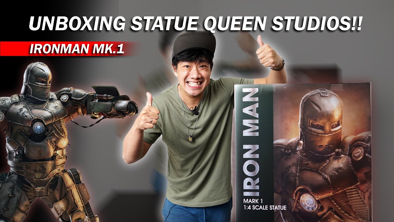 UNBOXING STATUE IRONMAN MARK 1 by QUEEN STUDIO 1/4 SCALE!!! DETAILNYA TERLALU SADIS INI SIH!!!