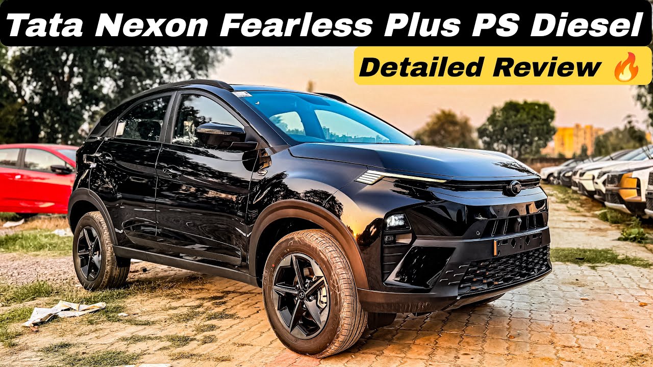 2025 Tata Nexon Fearless Plus PS Dark Edition Diesel : Detailed Review : Top Model ✅ 