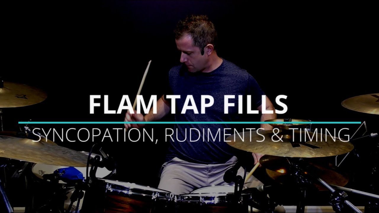 Drum Lessons - Flam Tap Fills (Icanplaydrums.com)