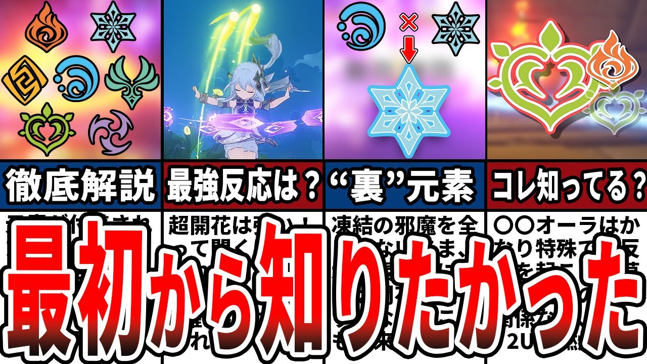 【原神】複雑な元素反応をわかりやすく徹底解説！【初心者】【ゆっくり解説】