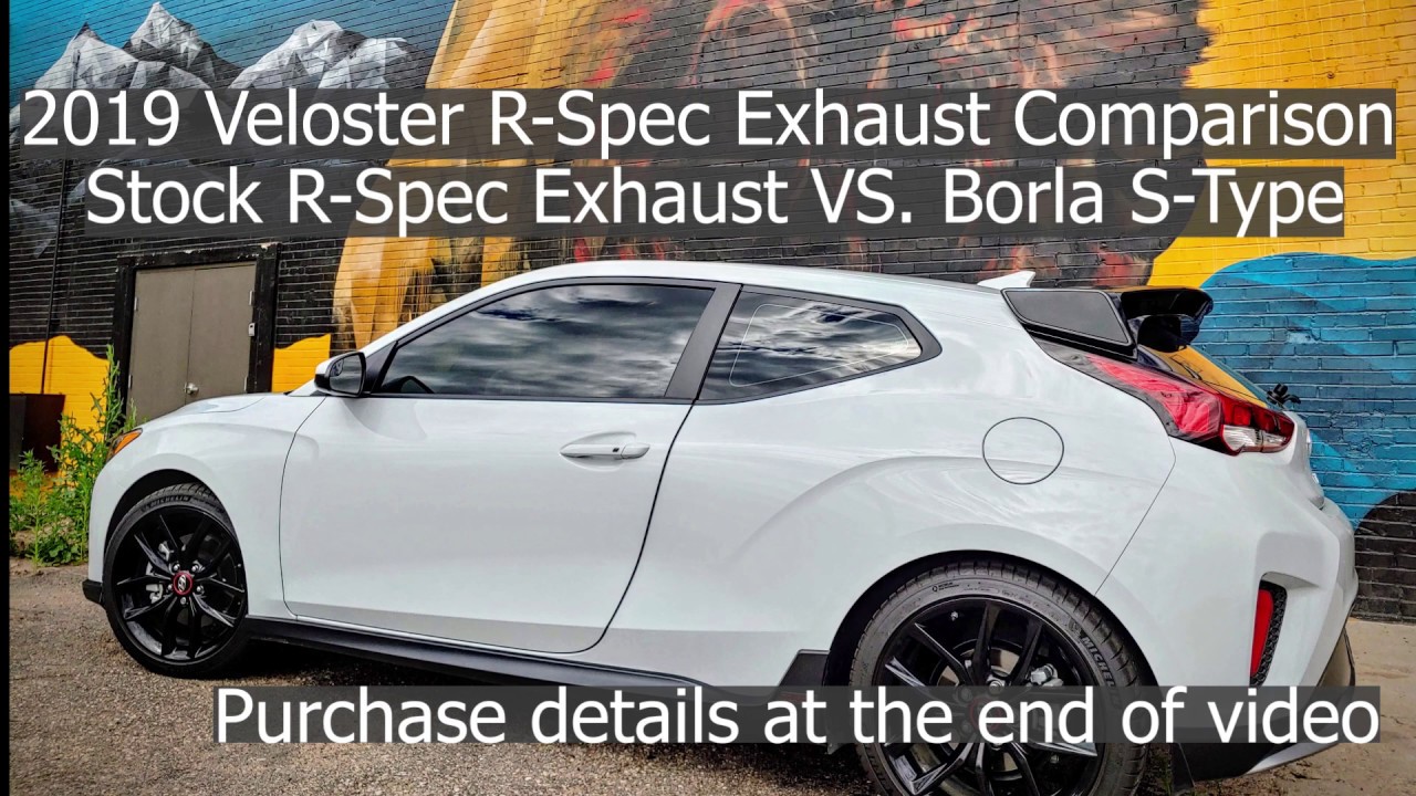 2019 Veloster Borla S-Type vs Stock Exhaust Comparison
