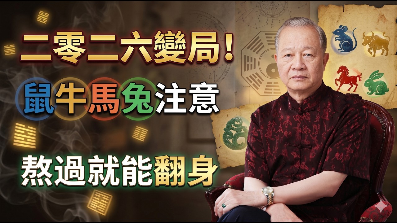 天機洩露！曾仕强：四大生肖即將面臨史無前例的挑戰，必看避坑指南與改命玄機！#曾仕強 #易經智慧 #二零二六年運勢 #生肖運程 #天紀演算