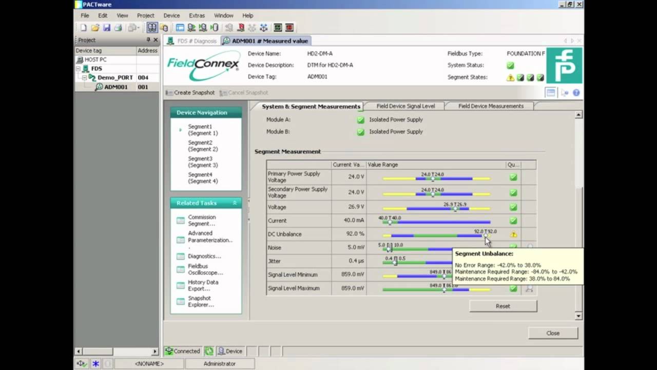 Using The FieldConnex ADM in PACTware