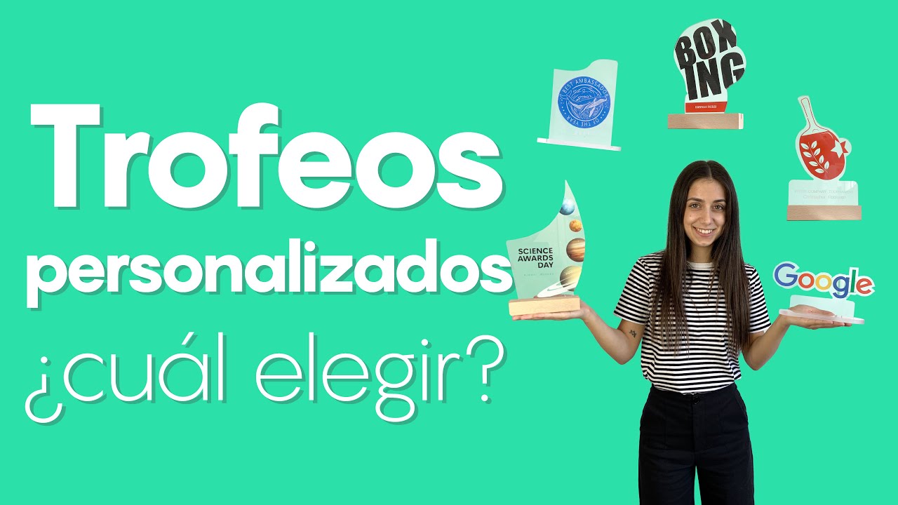 Impresión de trofeos para eventos ¡100% personalizados online!