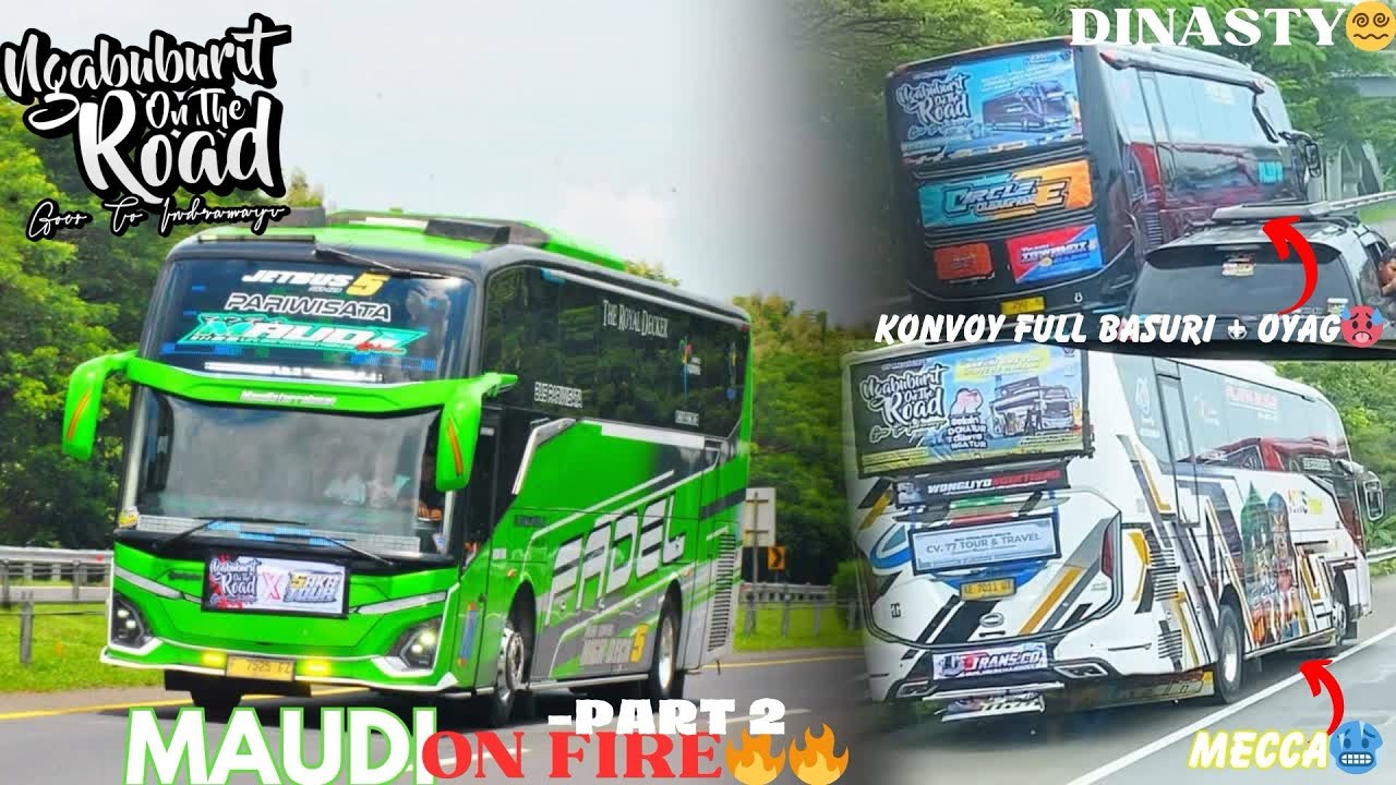 FULL AKSI‼️ TRIP NOTR WITH MAUDI🥳 RATUSAN BUS GEGERKAN KOTA INDRAMAYU😱