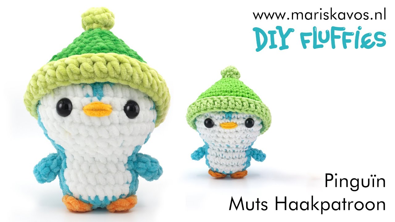 Penguin Muts haakpatroon  knuffels haken voor beginners Nederlands