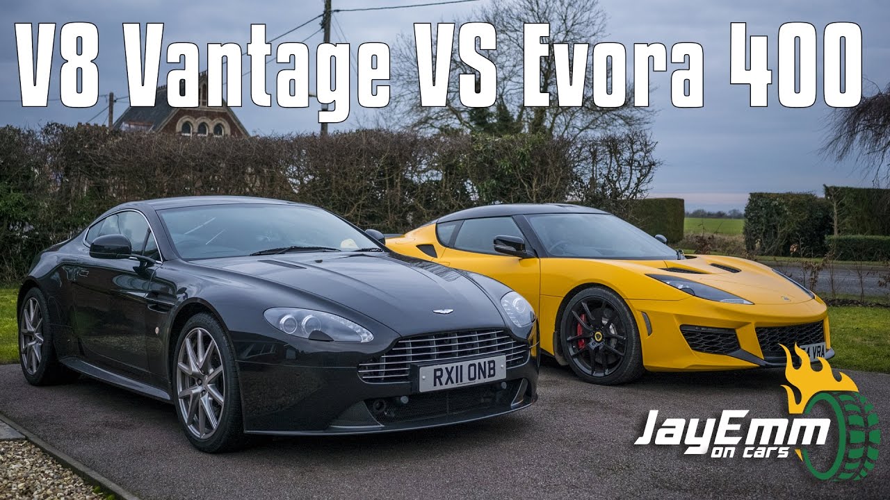 Aston Martin V8 Vantage S vs Lotus Evora 400 - A Quick Comparison