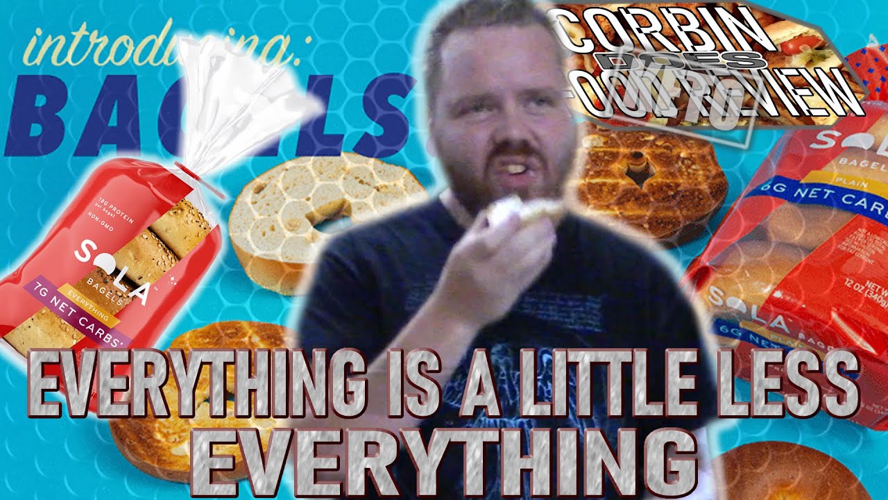 So Little Everything on a Sola Bagel - Corbin Does Food Review - Keto
