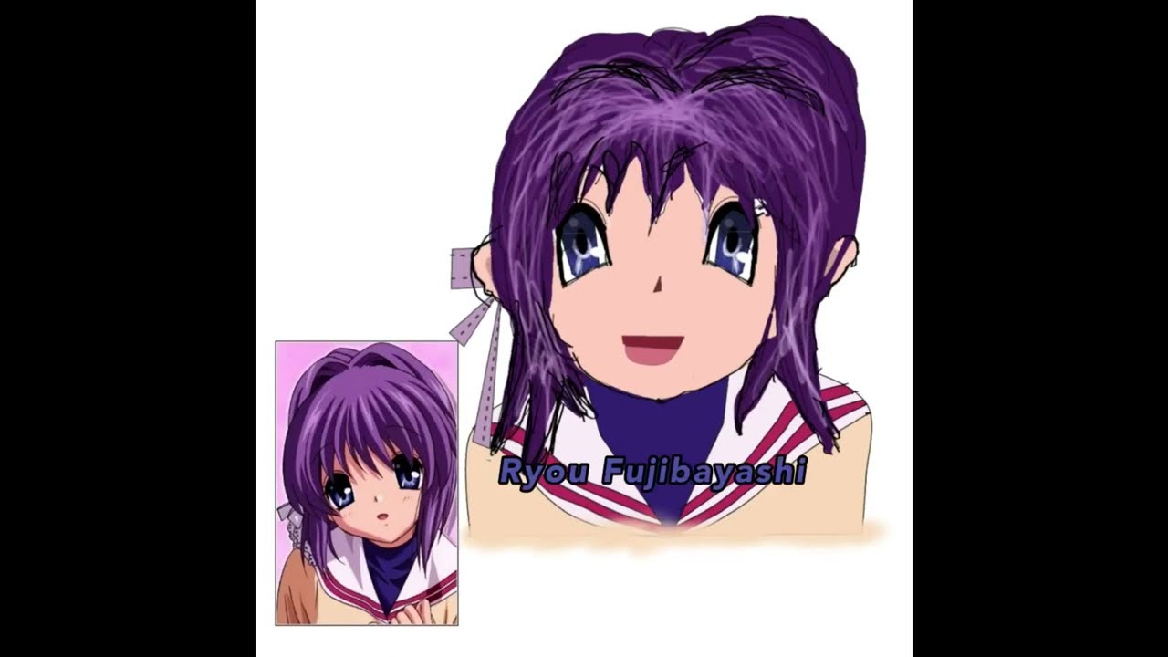 SpeedPaint Fanart - Ryou Fujibayashi Clannad
