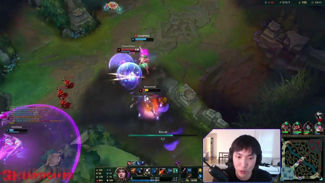 @doublelift SHOWS MECHANICAL OUTPLAY AS 1/5 CAITLYN (I lived)