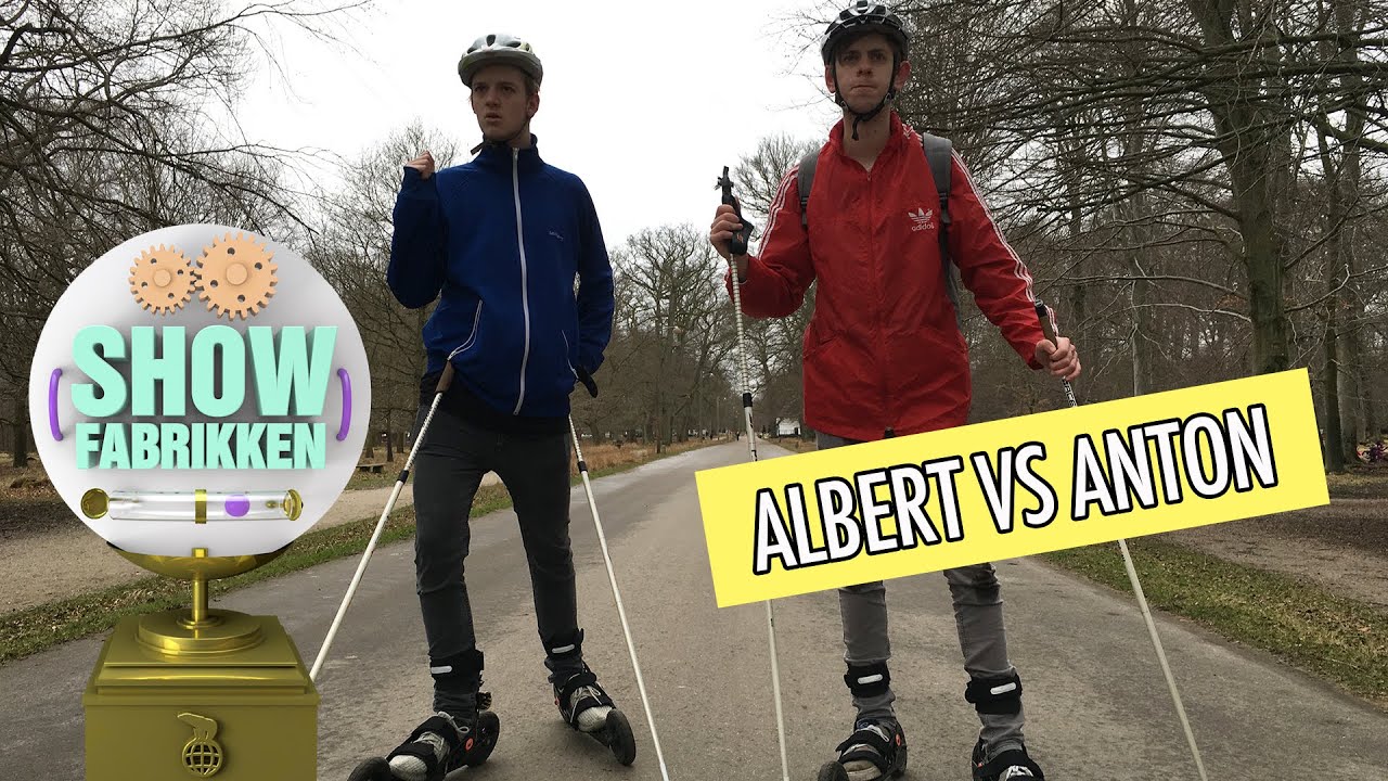 Challenge: Hvem er bedst til rulleski Albert eller Anton? - Eddie The Eagle