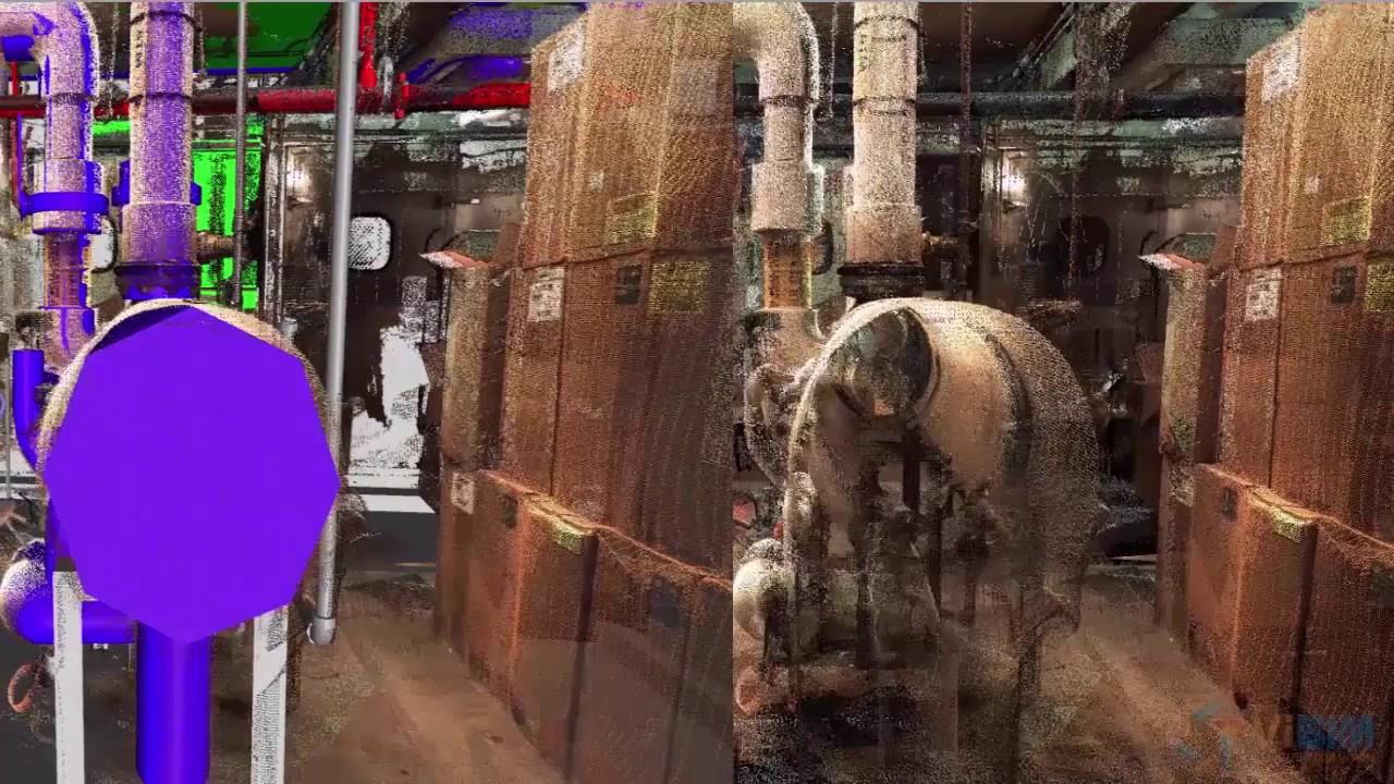 AHU room | 3D modeling from point cloud | by ViBIM