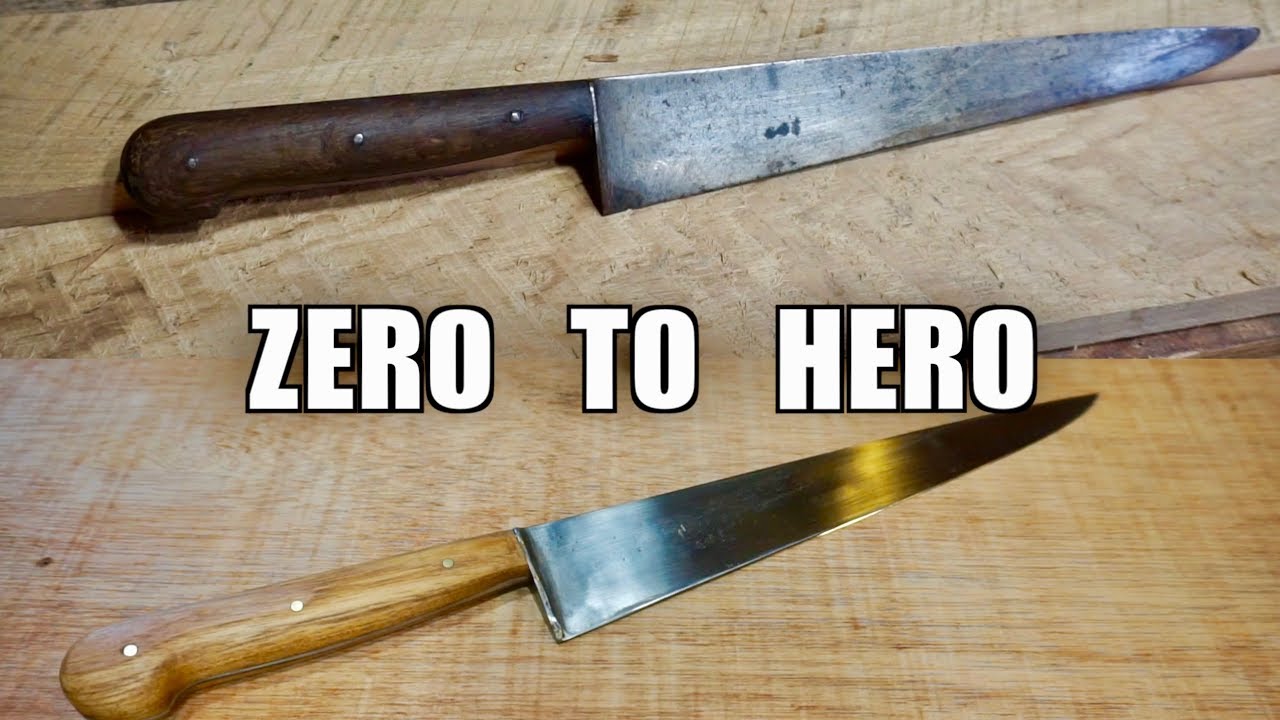 RESTORING AND SHARPENING A RUSTY KNIFE FROM EBAY.