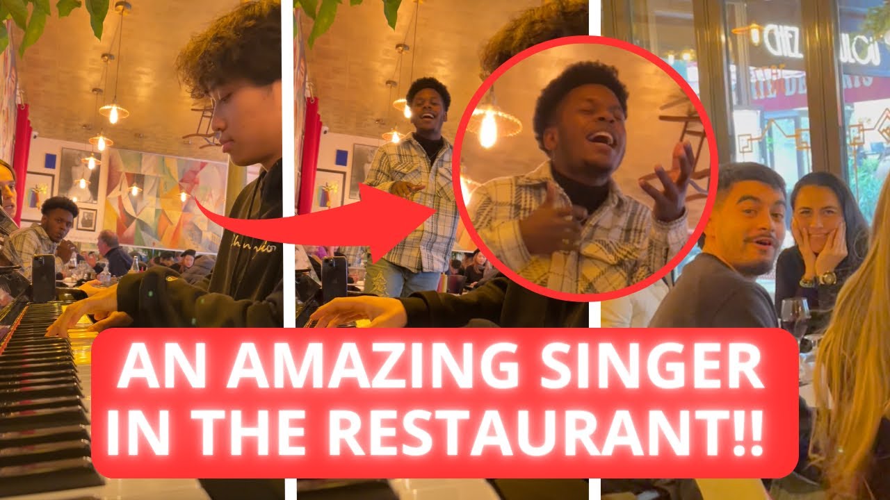 I was playing SOMEONE YOU LOVED in a restaurant when suddenly an INCREDIBLE SINGER joins me 🤯