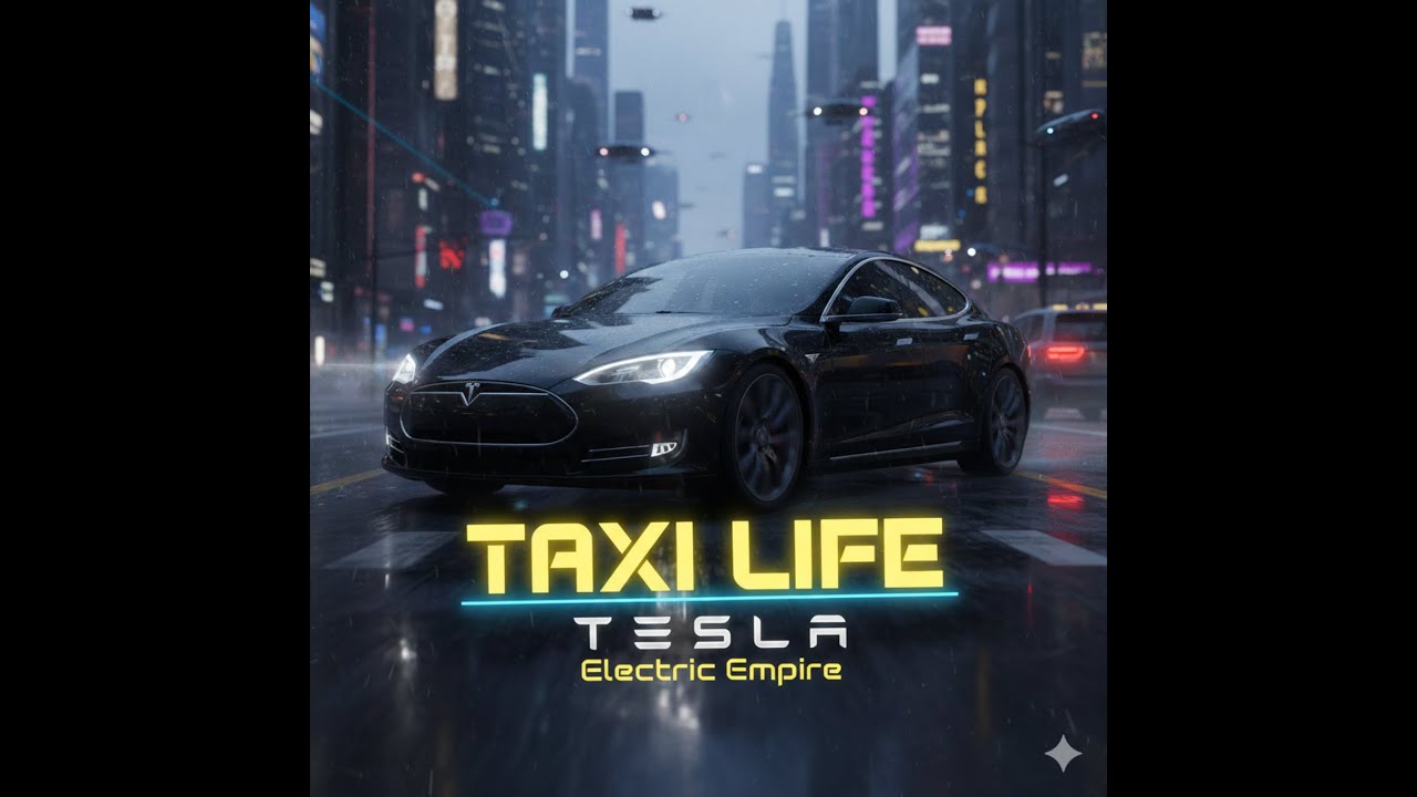Taxi Life  A City Driving - TESLA - Logitech G25 steering wheel