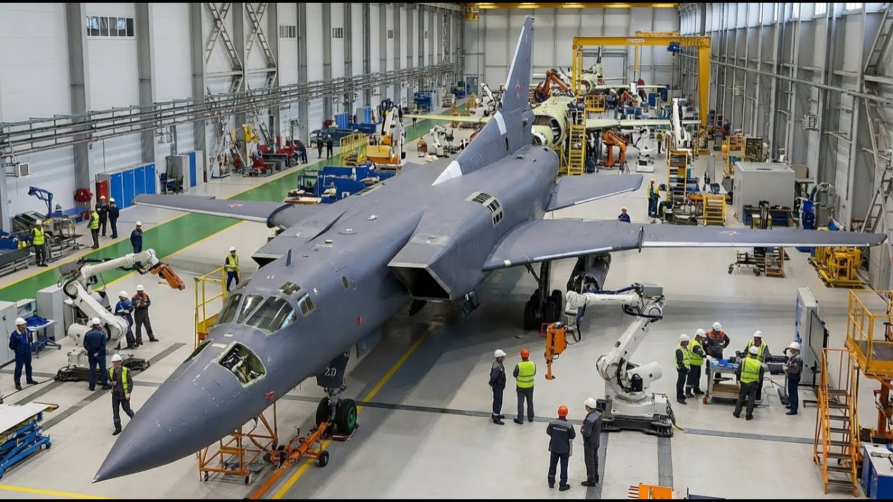 Tu-22M Factory: Adjusting Supersonic Air Intakes & Hydraulic Actuator Mechanisms Work