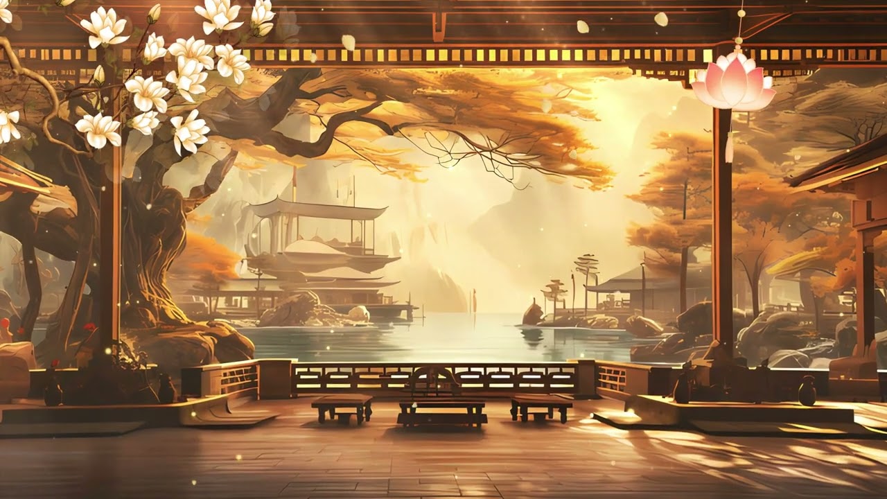 Ancient style 4k spring Chinese landscape landscape background video | Videos Pro Shop