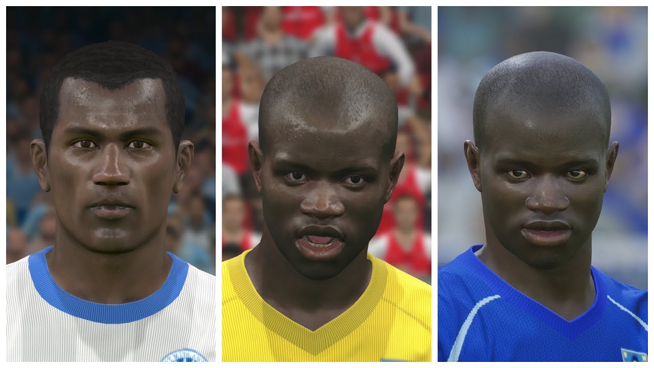 N'Golo Kante Face Evolution PES 2016 to eFootball 2022