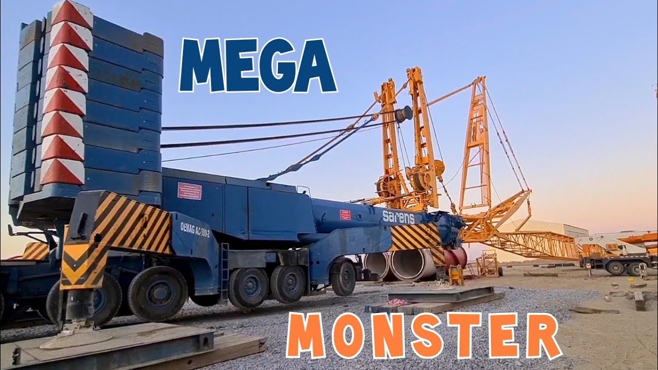 Мега машины. Кран Demag AC-500-2 (г/п 500 т). Монтаж. Кызылорда - 1 Minute Story NS