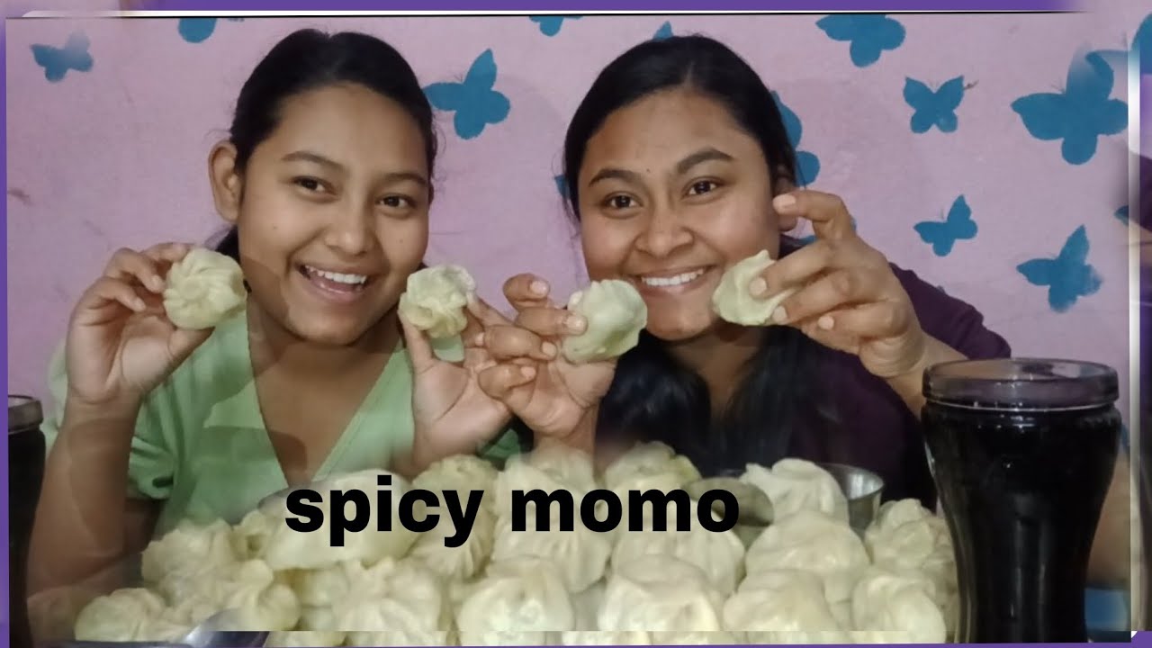 Spicy momo first time in our video
