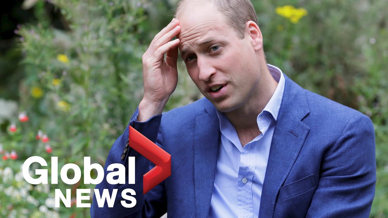 Britain's Prince William visits homeless shelter during the pandemic