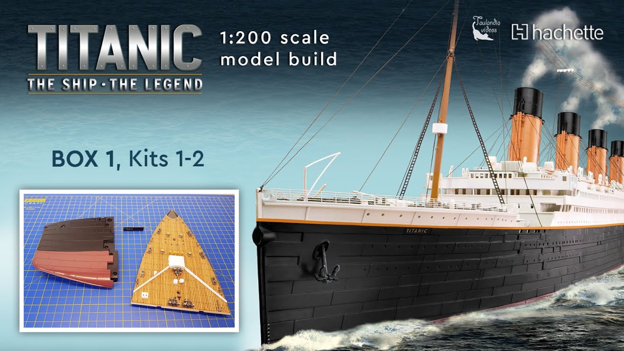 Hachette Build the 1:200 scale RMS Titanic - kits 1-2 (box 1) #titanic #hachette