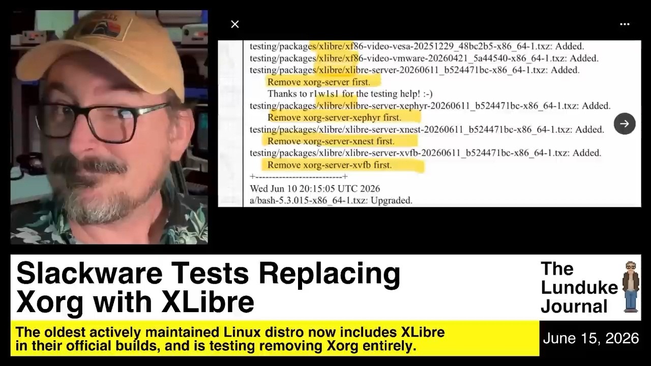 Slackware тестирует замену Xorg на XLibre.