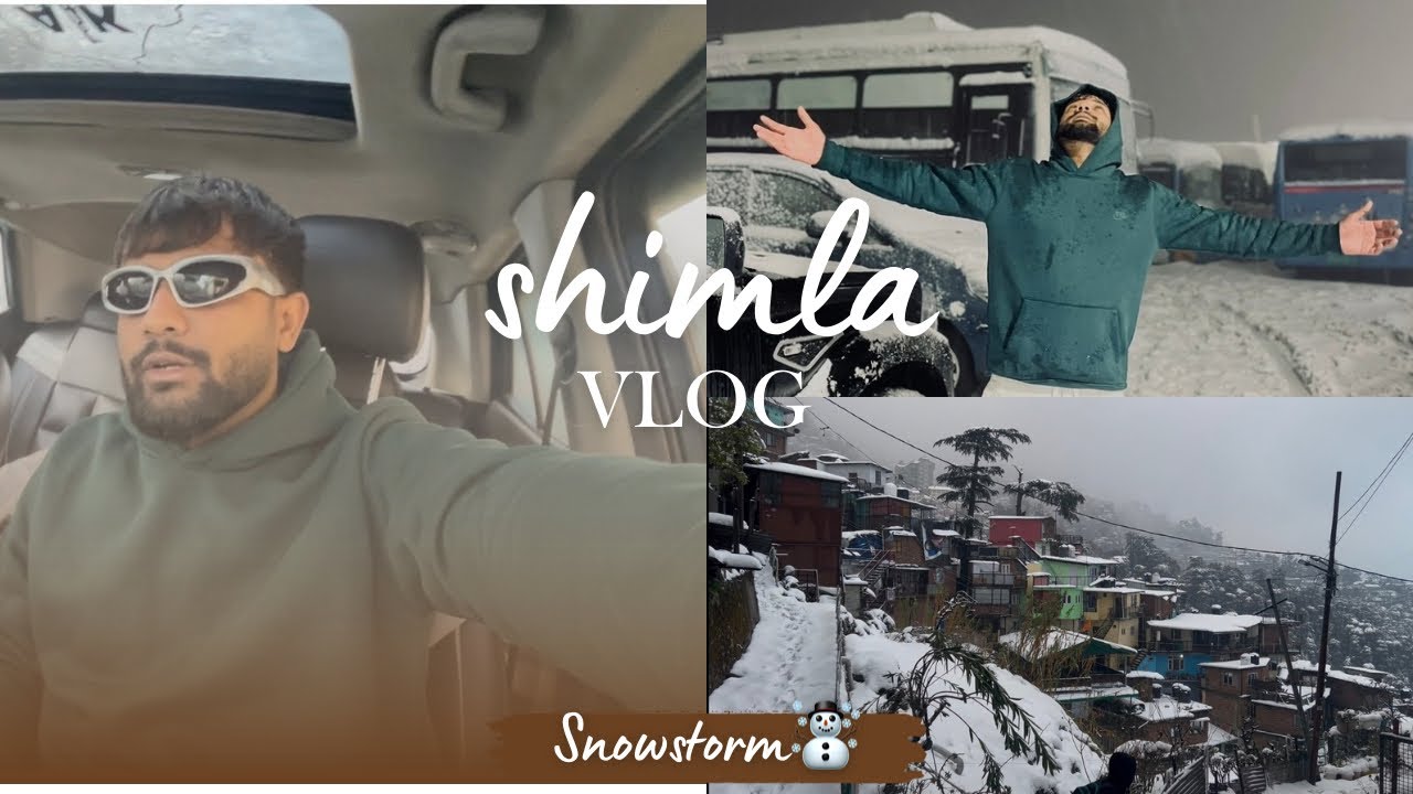 Live Snow☃️❄️ first ￼experience ￼in ShimLa 2026 information  | LiveSnow | Shimla mall road | hills 