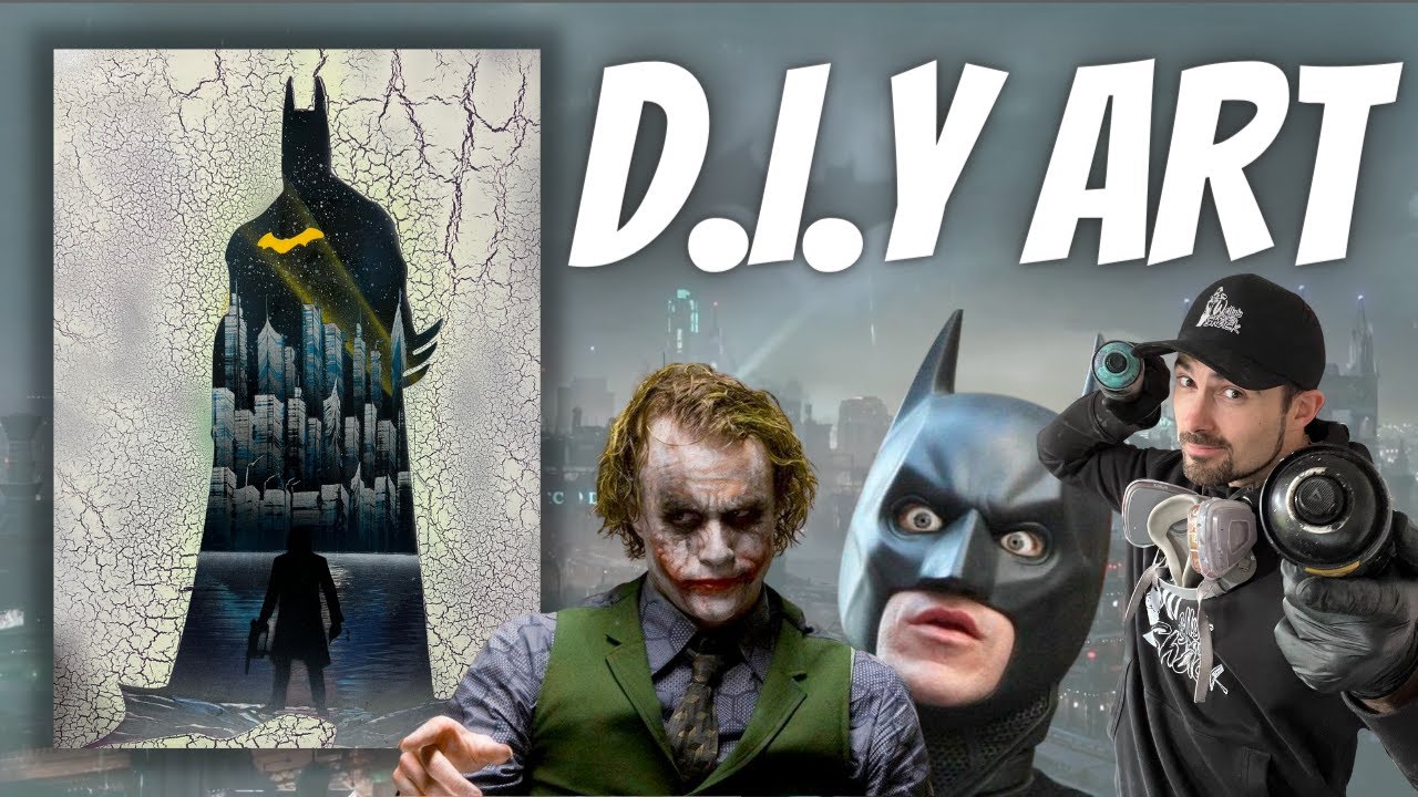 How to spray paint Batman like a pro artist!