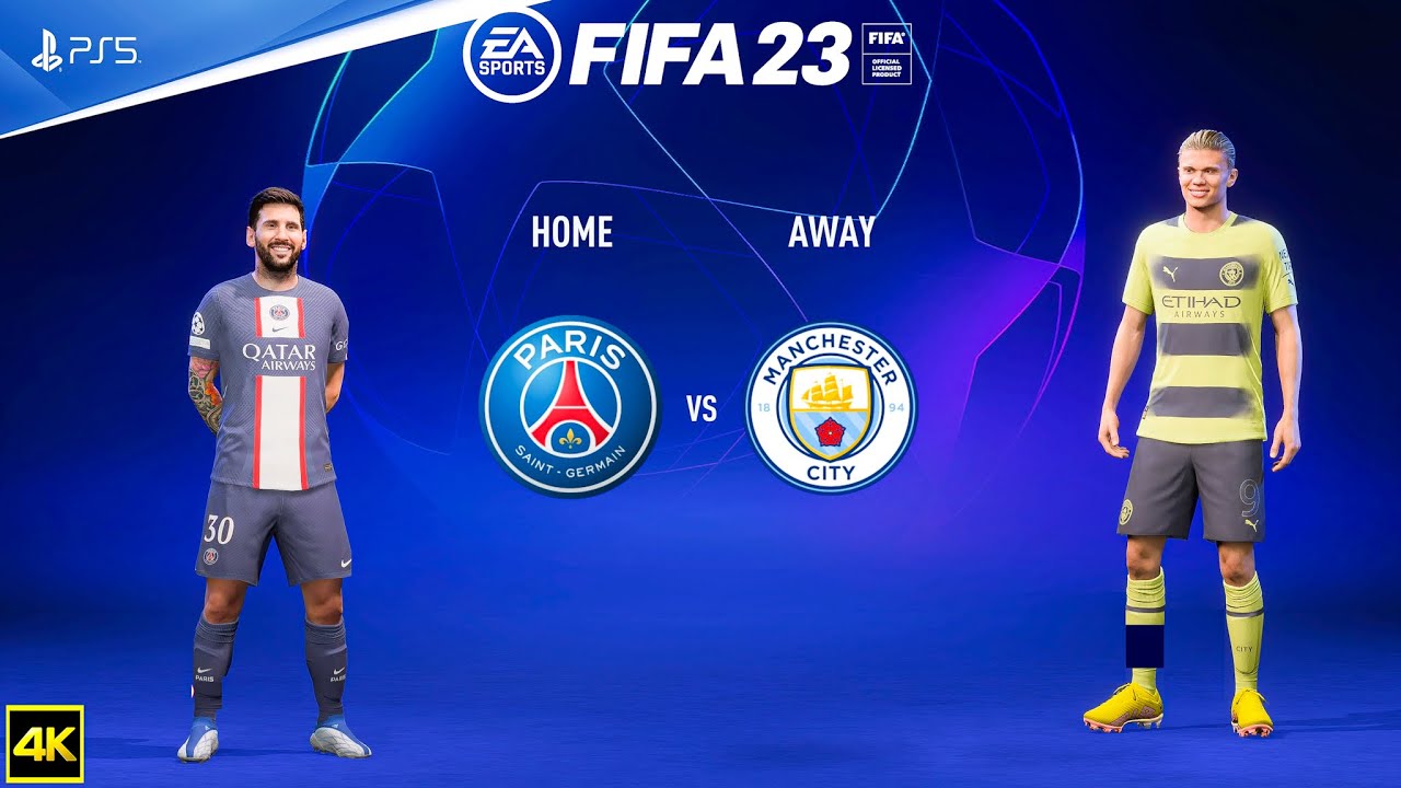 FIFA 23 - PSG Vs Manchester City - UEFA Champions League | PS5™ [4K 60FPS ] Next Gen