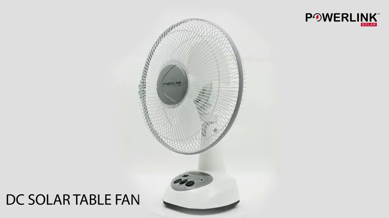 DC Solar Table Fan - Powerlink BLDC/DC Fans