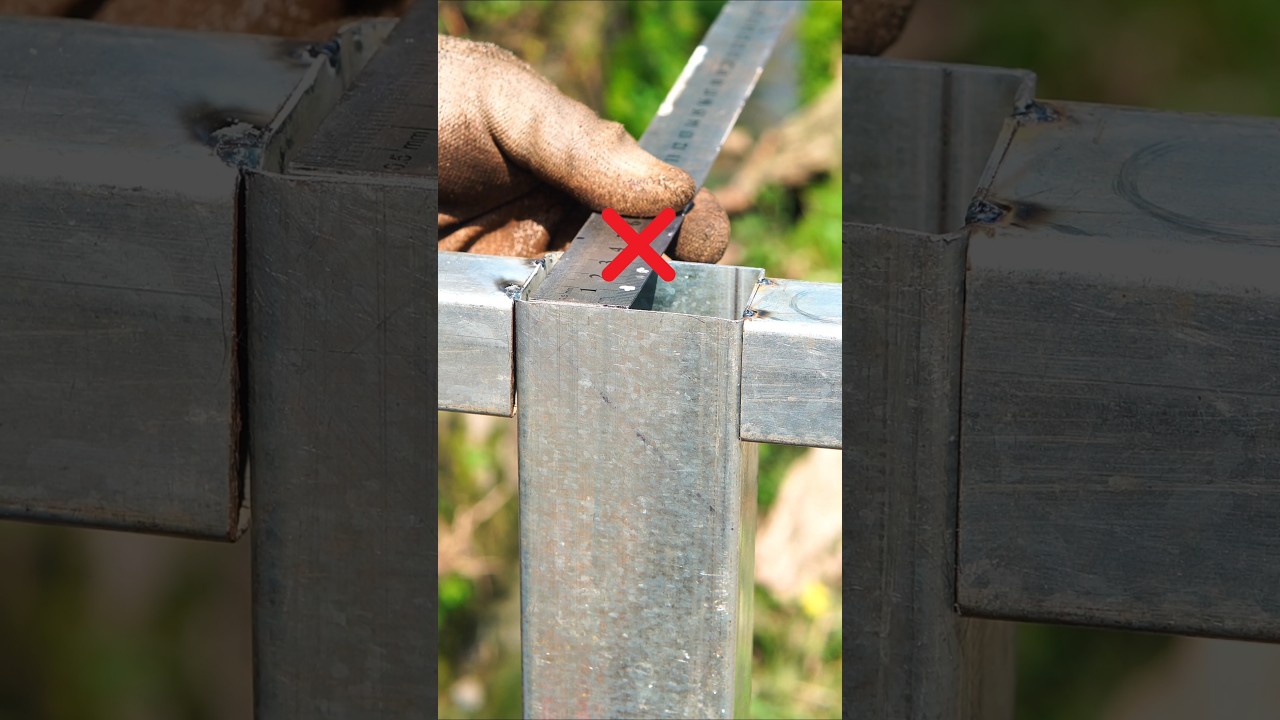 T joint metal cutting technique #shorts #welding