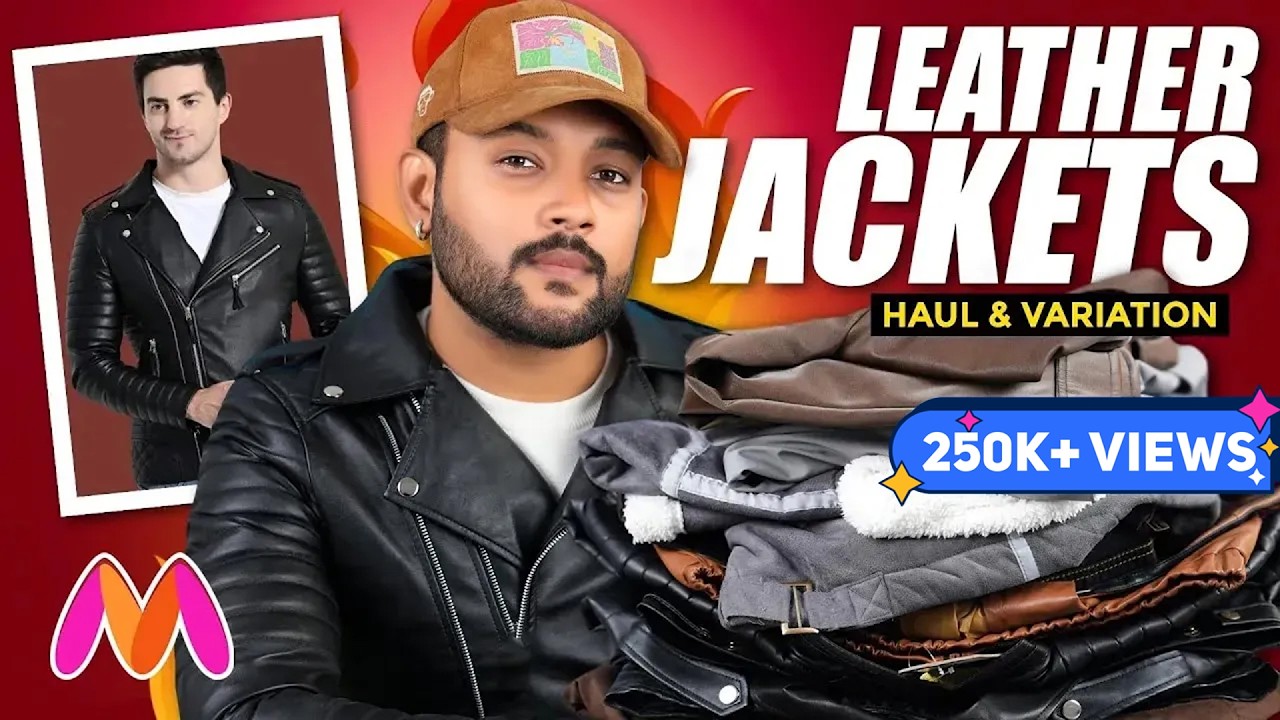 Best Budget Leather Jackets for (Winter) Men 🔥 Myntra Leather Jacket Haul 2025 | ONE CHANCE