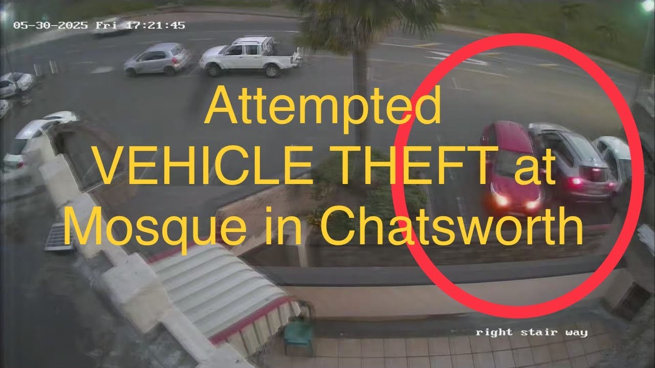 WATCH: Vehicle theft at Mosque in Chatsworth, Durban