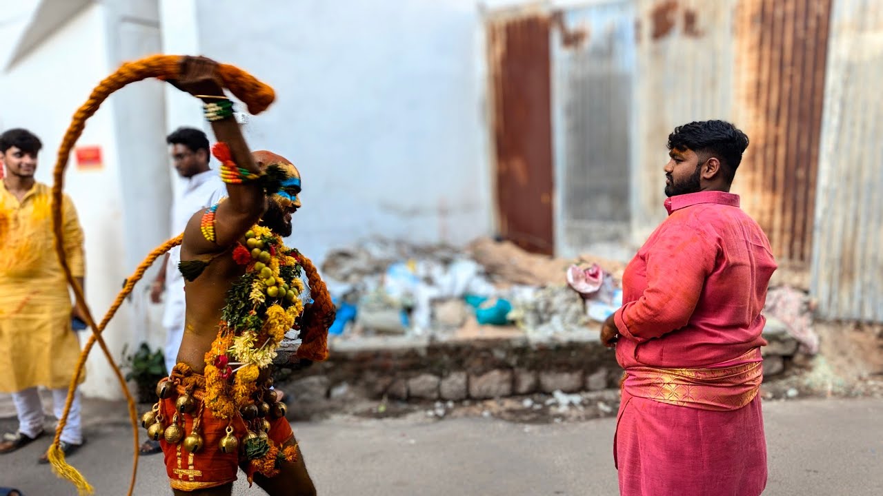 Old city Bonalu 2024 | Potharaju hulchul with public | Potharaju blessing public 2024