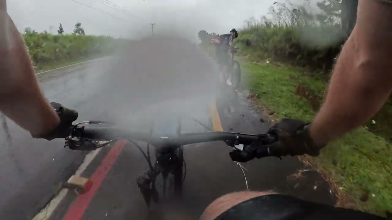 Pedal dia 10-01-26 com o amigo Sid e Silvio, muita chuva top.