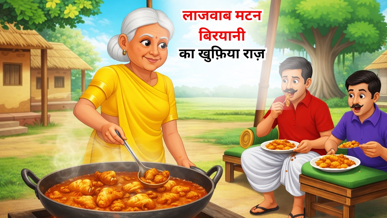 लाजवाब मटन बिरयानी का खुफ़िया राज़ | kahani | jadui kahani | moral stories | cartoon story | Kahani