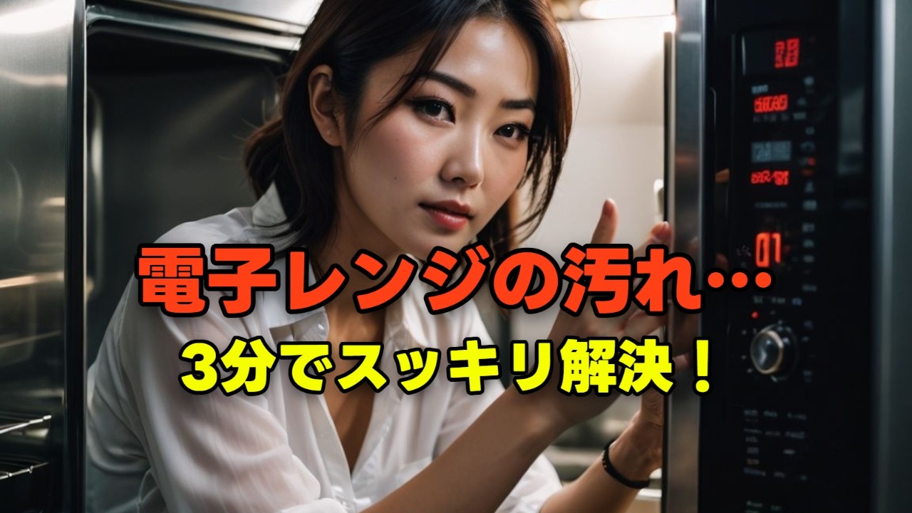 知らないと損！電子レンジの汚れが3分で落ちる簡単掃除術