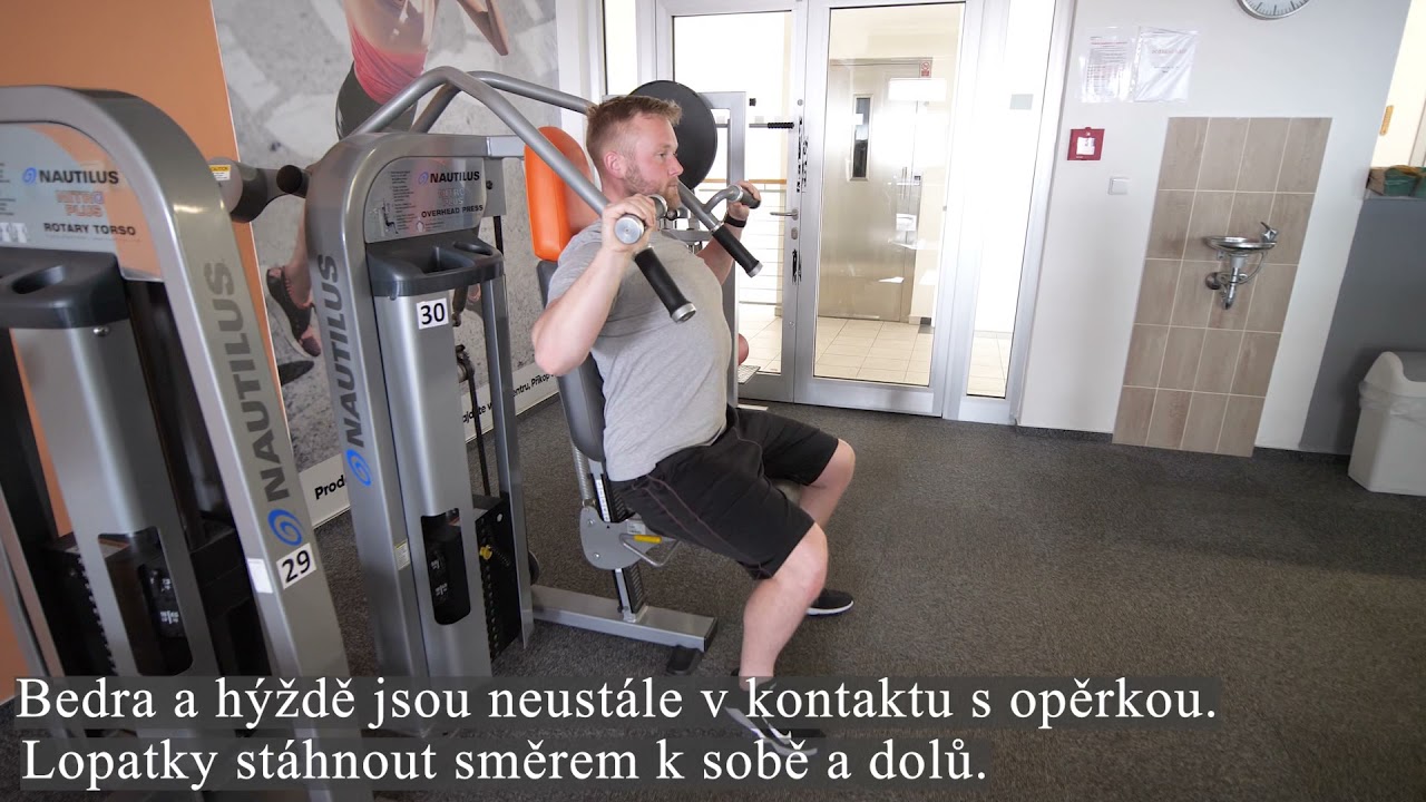 Stroj 30 Shoulder press - Tlaky na ramena v sedě B1FC