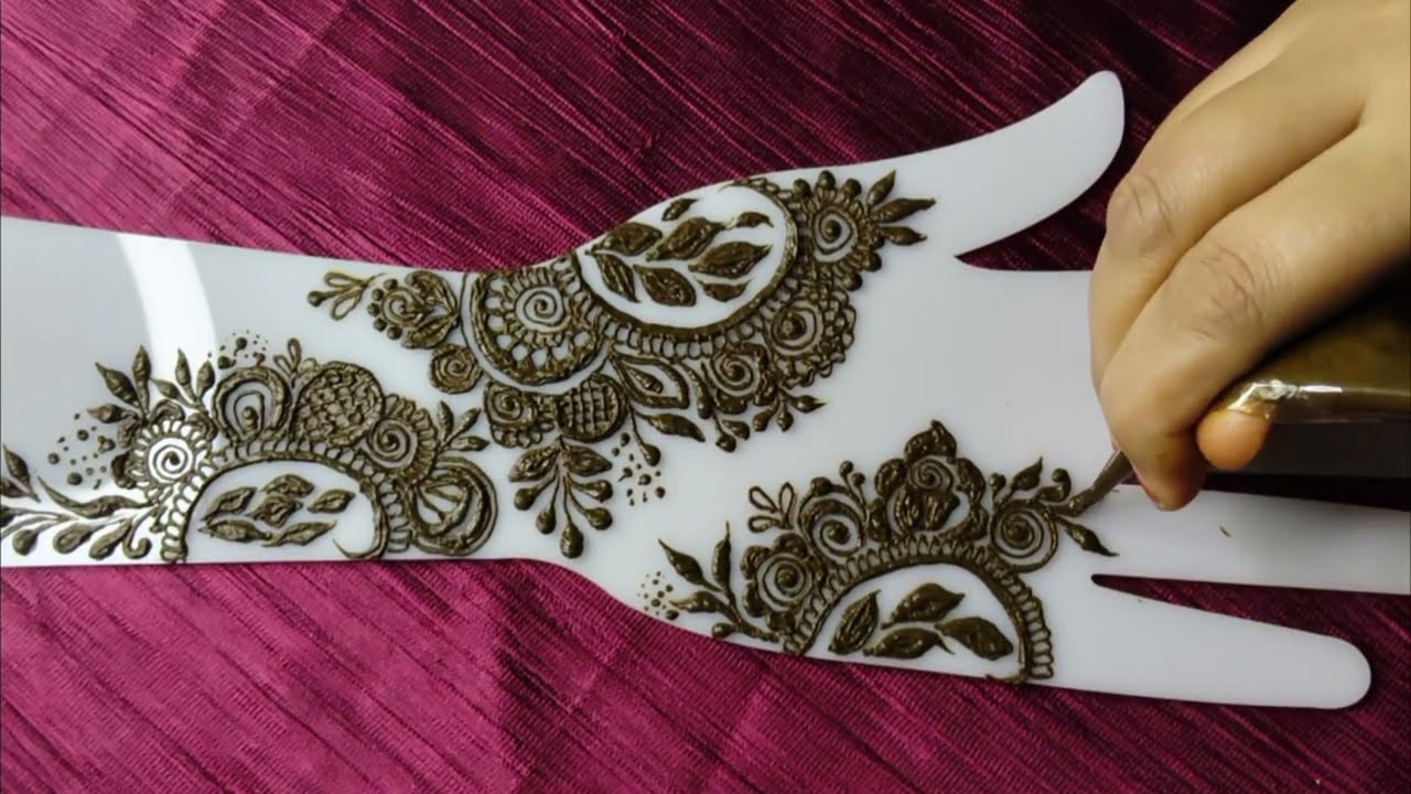 Eid special patch work mehndi designs tutorial full Hand #hennamagic #creativehenna #mehndi #henna 