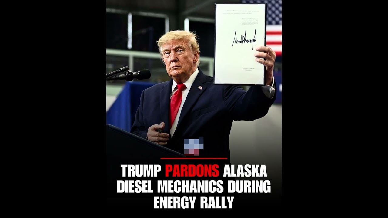 Trump Pardons Two Alaska Diesel Mechanics at Rally, Announces Energy Project Update