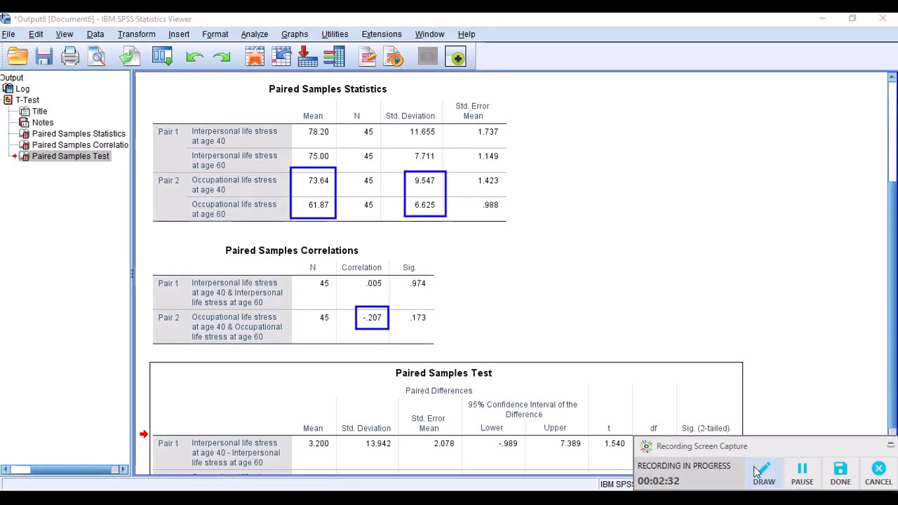 Paired-Sample t-test 2: Effect size