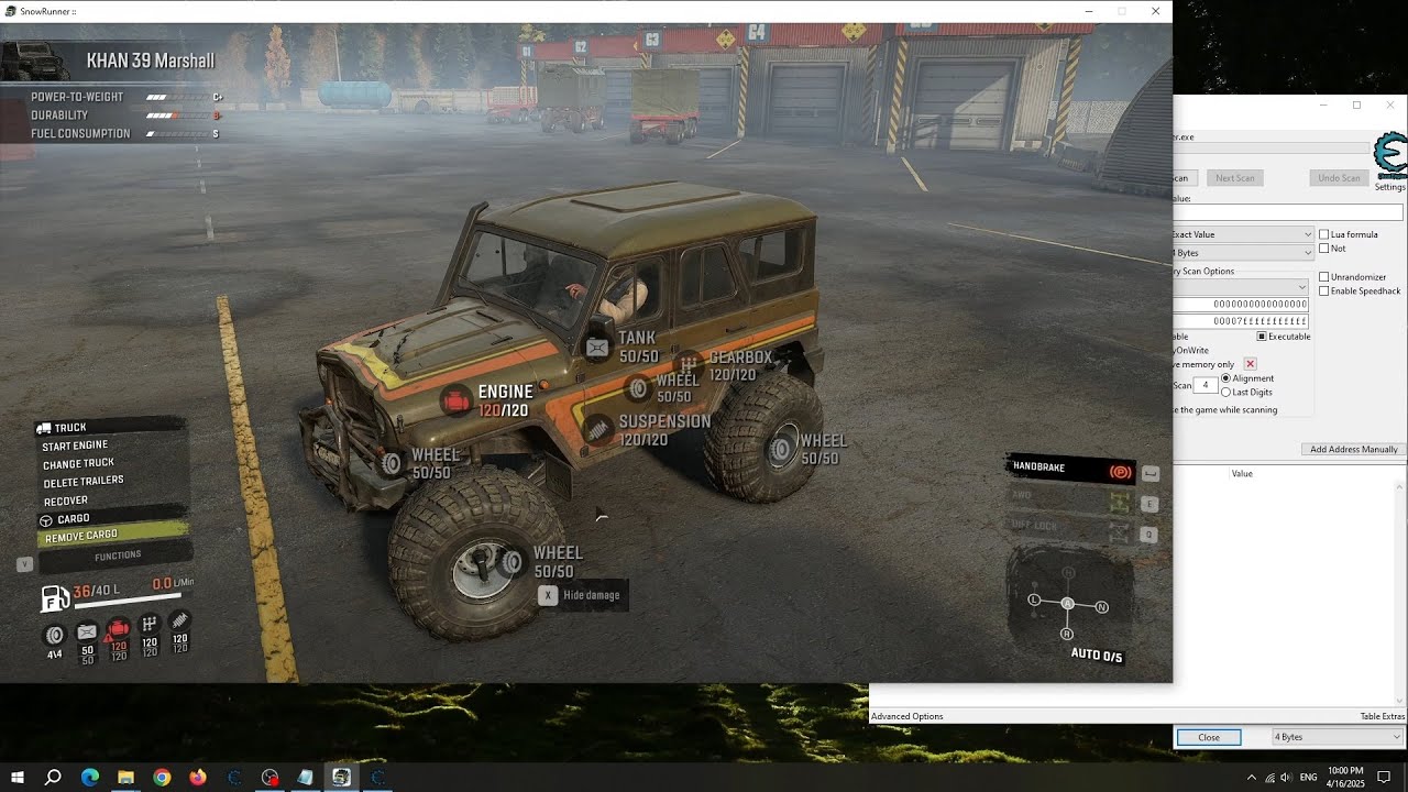 SnowRunner - Cheat Vehicle Damage