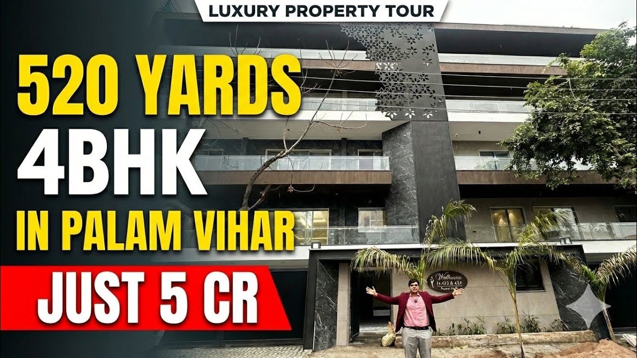 ₹5CR for 520 Yards in Gurgaon?! 😱 4BHK Gated Community Home Tour | Palam Vihar