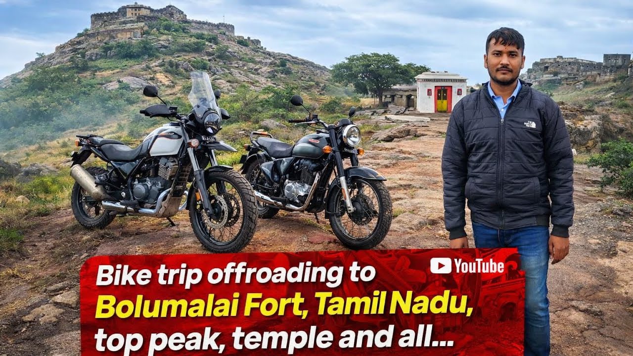 Scary 😨Offroading Bike Trip to Bolumalai Fort | Tamil Nadu Top Peak| Himalayan 450,Classic 350 #vlog