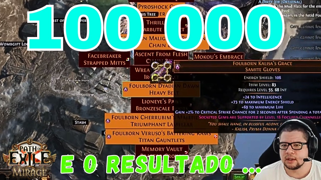 Arvore da Breach Vale a pena ? 100 000 de suco gasto e o resultado foi inacreditavel no poe mirage