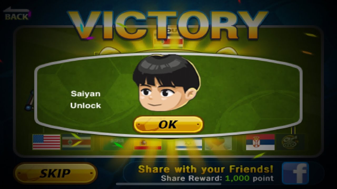 How to Unlock Saiyan in Head Soccer 26/26 Characters #26 Costa Rica (Tournament)