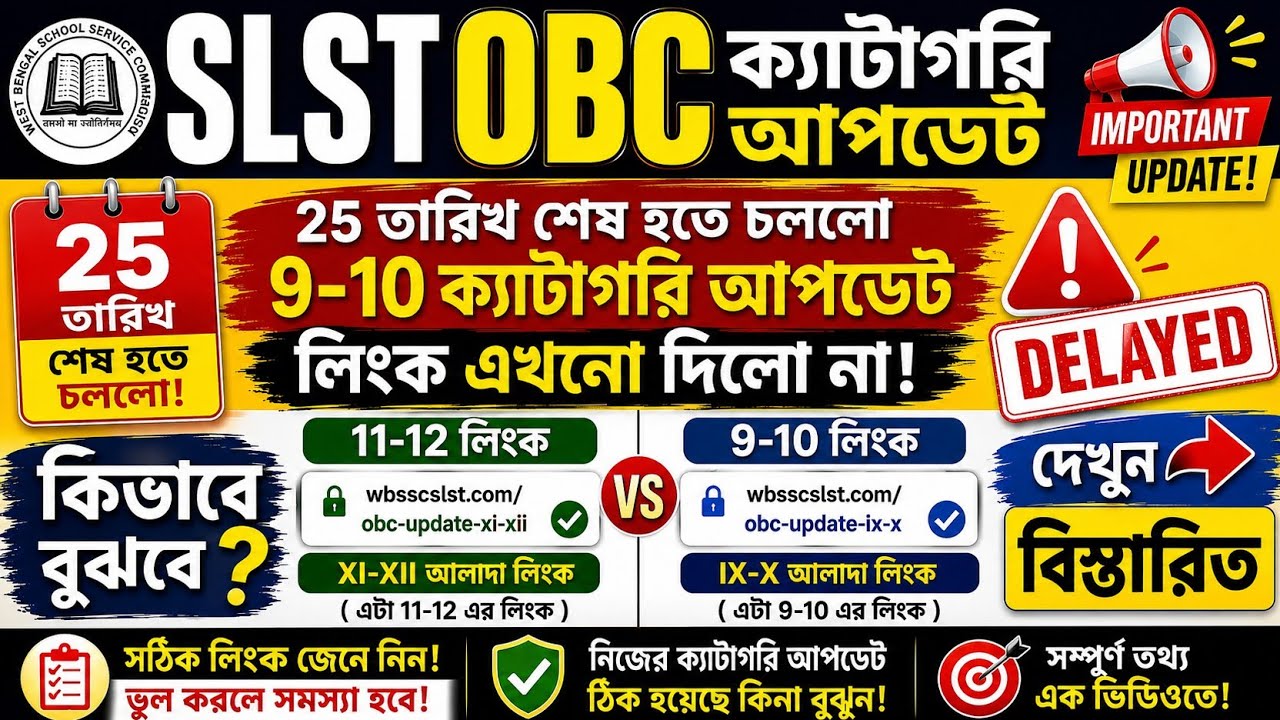 SLST OBC Category Update | 9-10 edit has not started yet. How to tell if the 9-10 link is live?