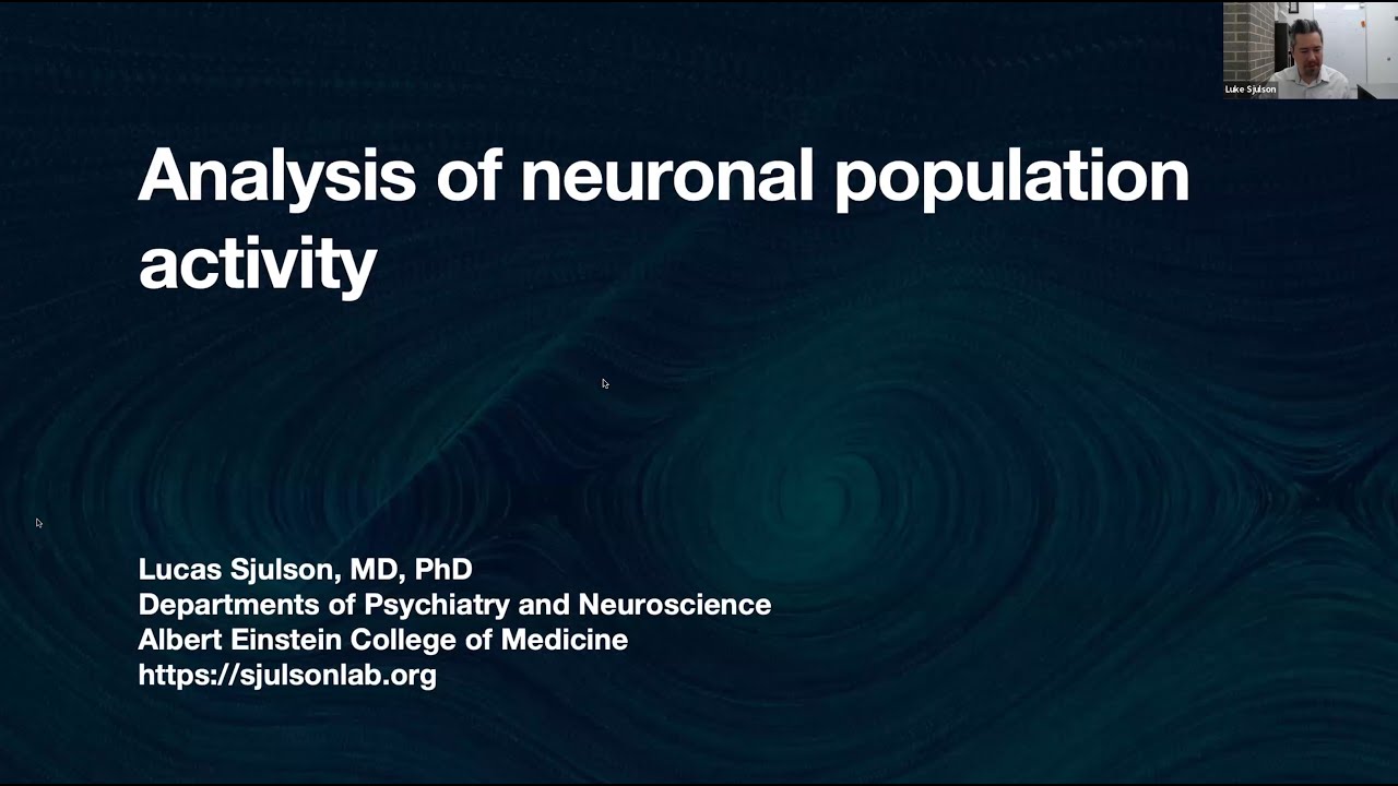 Neuroscience methods lecture 13: population coding analysis